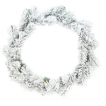 Вінок різдвяний засніжений 35см - image-0